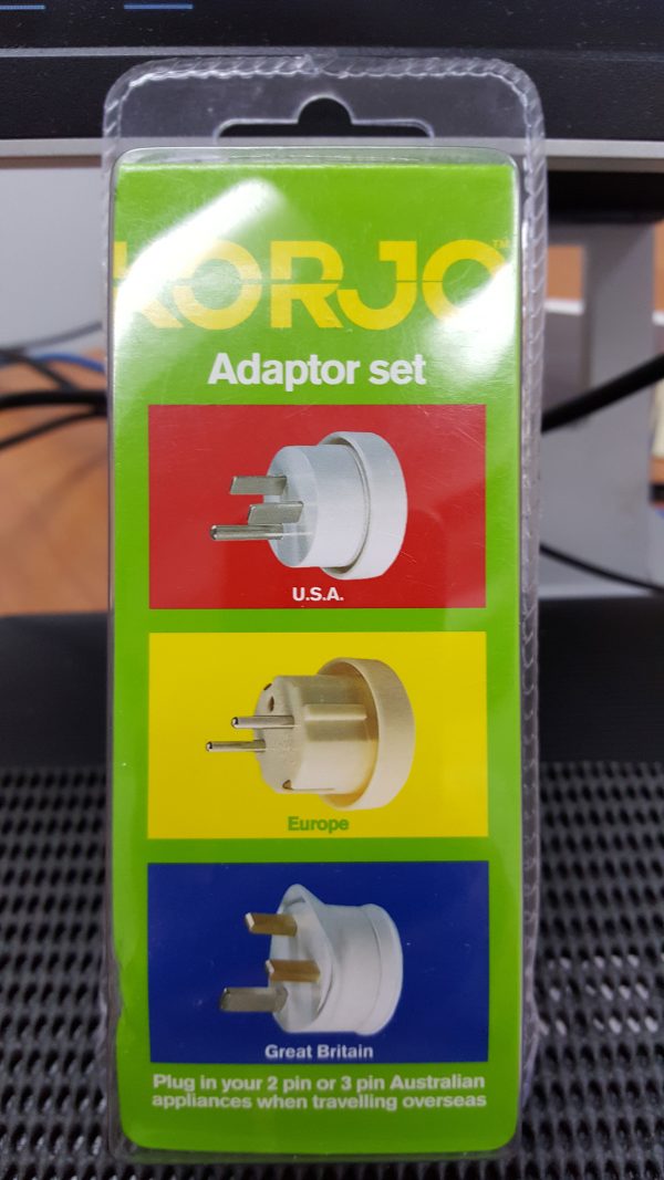 Korjo USA, Europe, Great Britain Adaptor Set